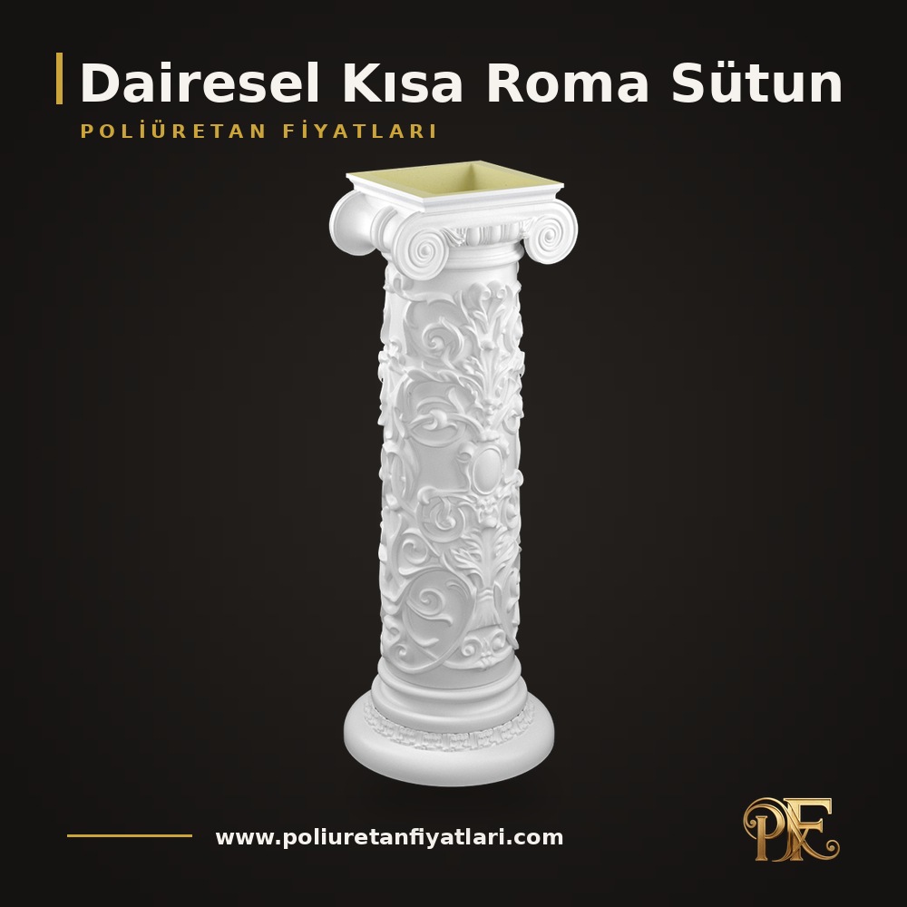 Dairesel Kısa Roma Sütun modelleri