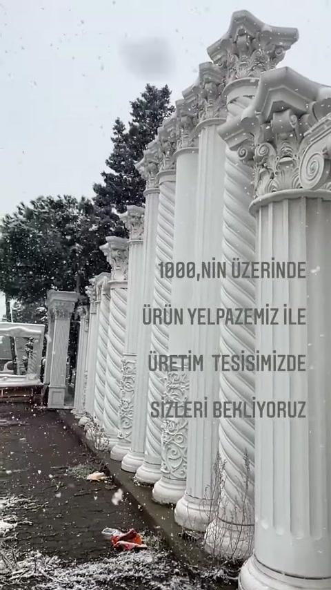4 Mevsim Uyumlu Poliüretan Dekoratif Ürünler ve Sütun İmalatı
