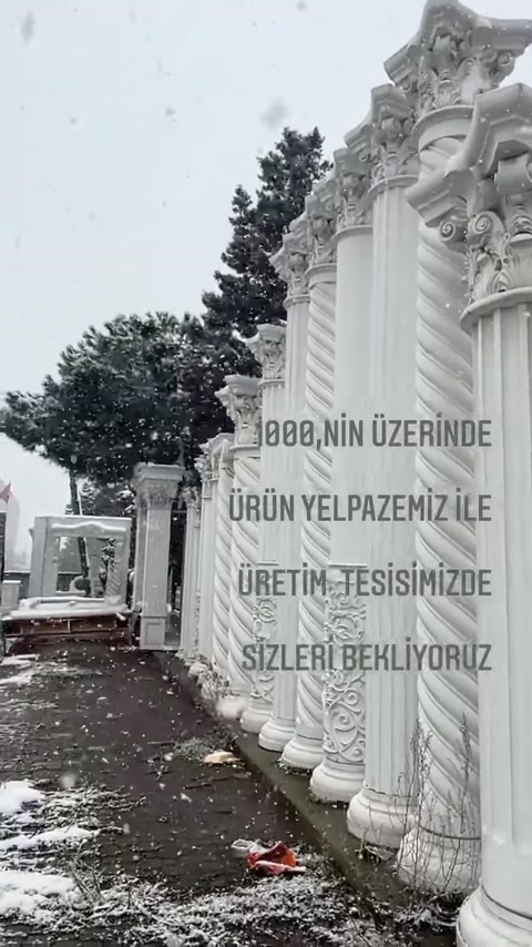 4 Mevsim Uyumlu Poliüretan Dekoratif Ürünler ve Sütun İmalatı