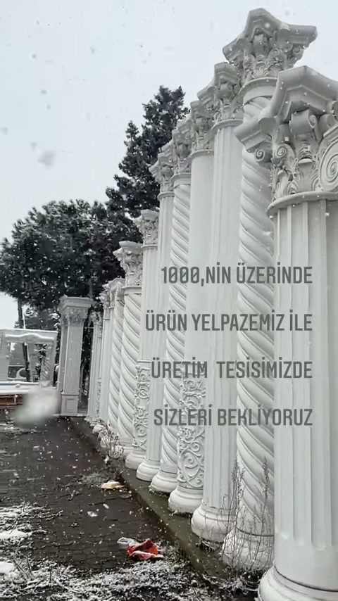 4 Mevsim Uyumlu Poliüretan Dekoratif Ürünler ve Sütun İmalatı