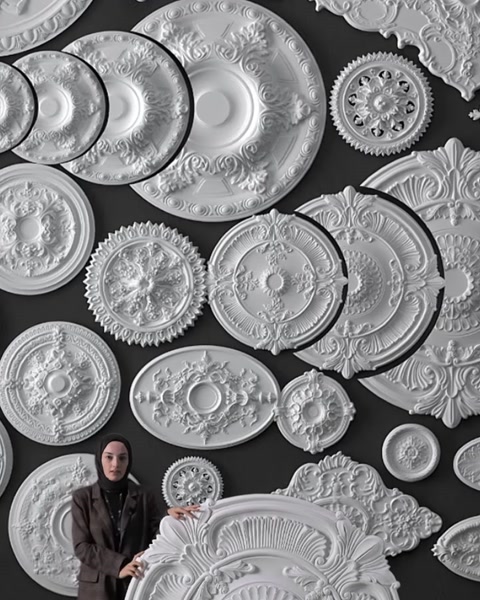 Poliüretan Göbek Rozet Modelleri – Özel Tasarım Ürün İmalatı — 0:25