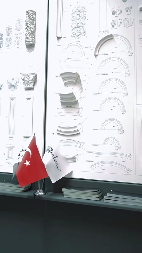 Kemer, sütun ve payanda modellerini bir arada gösteren pano