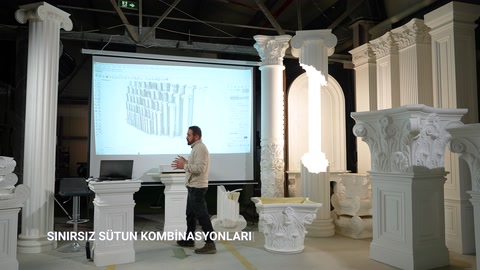 Sütun kombinasyonları: farklı çap ve başlık tiplerinin bir arada kullanımı