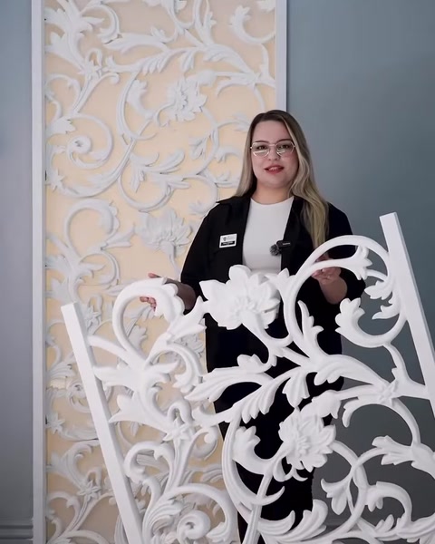 Polure Poliüretan dekupe desenli panel modelleri poliüretan motifli sarmaşık panel imalatı — 0:06