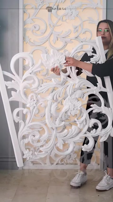 Polure Poliüretan Dekupe Desenli ve Sarmaşık Motifli Panel Modelleri