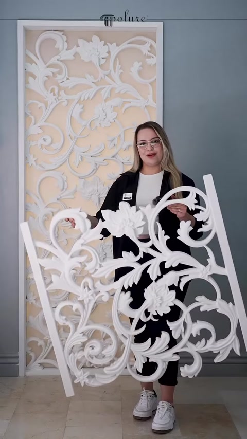 Polure Poliüretan Dekupe Desenli ve Sarmaşık Motifli Panel Modelleri