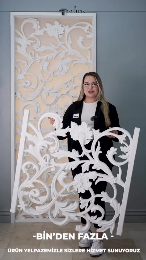 Polure Poliüretan Dekupe Desenli ve Sarmaşık Motifli Panel Modelleri