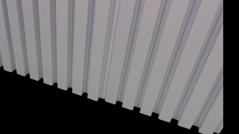 Çıtalı panel eğik açıdan yüzey derinliği ve gölge etkisiyle görünüyor