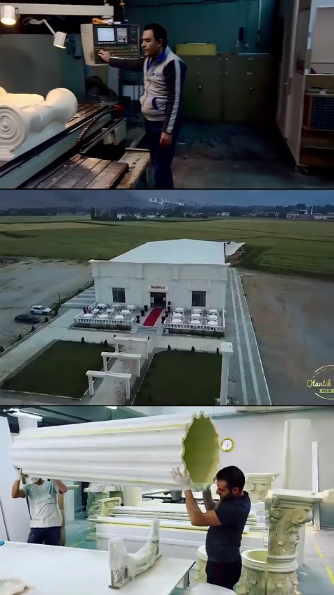 Düğün Salonu Sütun, Söve ve Kartonpiyer Dekorasyonu