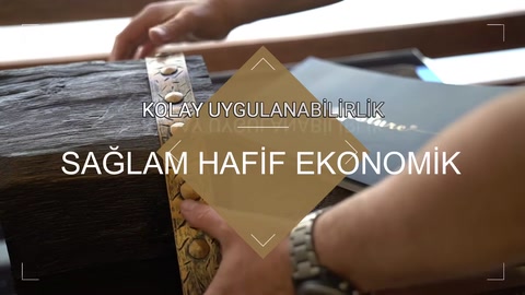Dekoratif Kiriş Bandı - Poliüretan kiriş, kütük, mertek — 0:14