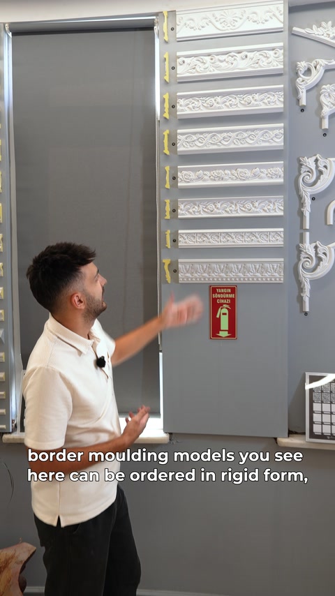 Farklı genişlikteki bordür modelleri yatay sıralar hâlinde gösteriliyor.