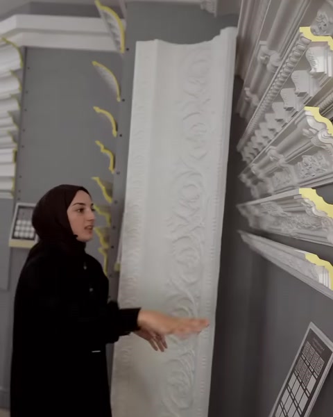 Katmanlı ve desenli kartonpiyer kesitleri yakından tanıtılıyor