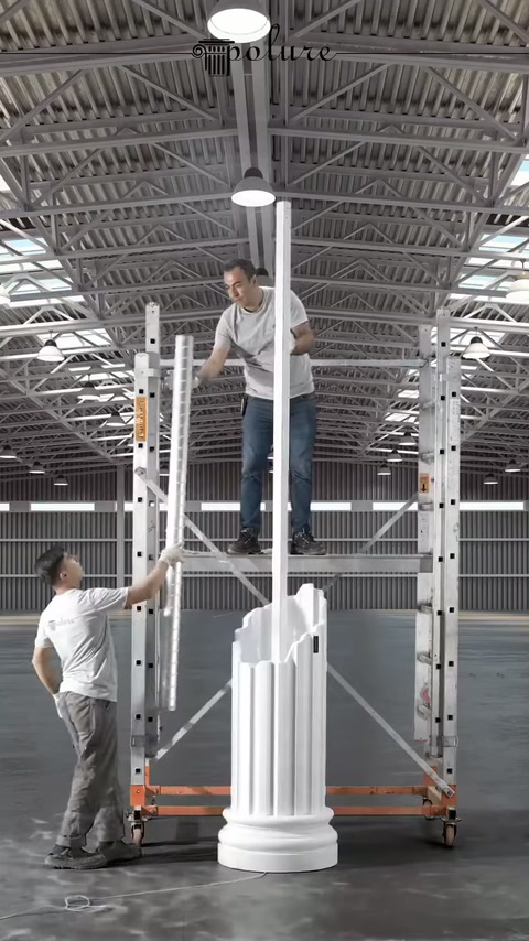 Polure LED Işıklı Modern ve Klasik Aydınlatma Sütunları