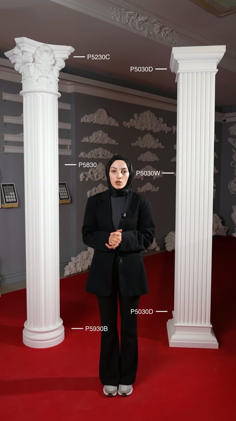 Poliüretan Sütun Başlıkları ve Hafif, Sağlam Sütun Modelleri