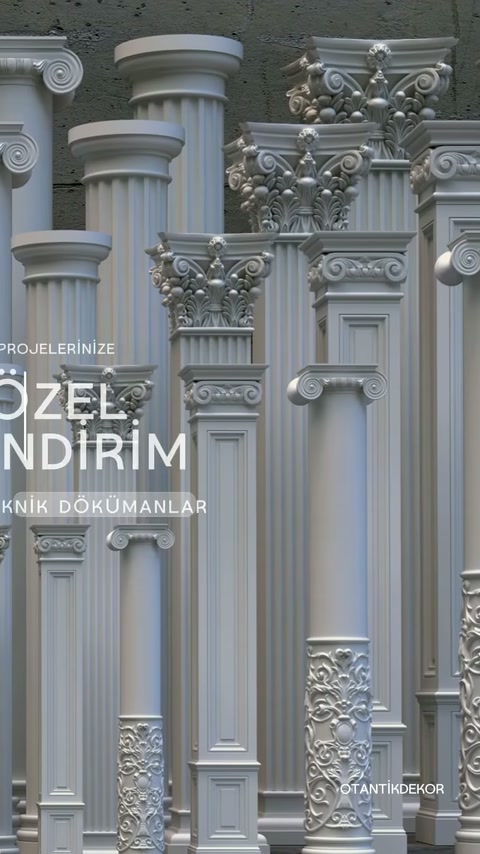 Poliüretan Sütun Modelleri, İmalatı ve Dekoratif Uygulamaları