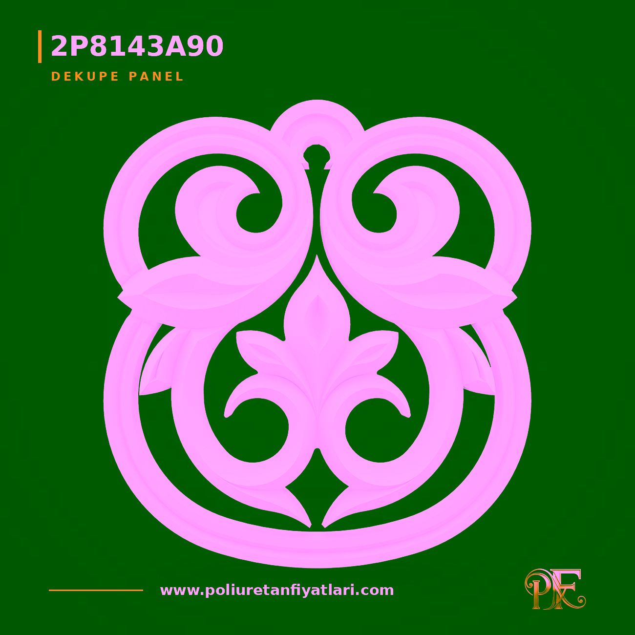 Poliüretan Dekupe Panel Modeli 95x821x898 mm Dekoratif