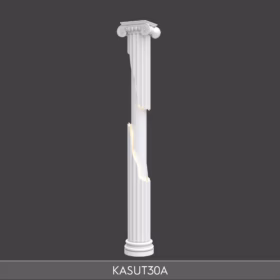 İyon Başlıklı ve Dekupe Kesikli Poliüretan Aydınlatma Sütunu 384×472 mm 3 Metre