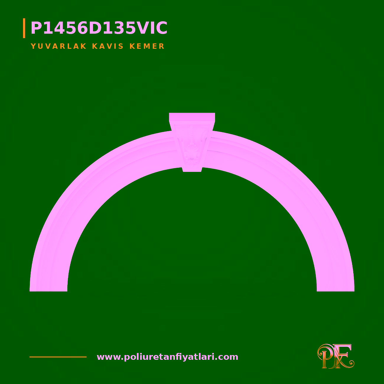 Poliüretan Kilit Taşlı Kavis Kemer 221x1750x971 mm