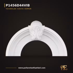 Poliüretan Yaprak Motifli Yuvarlak Kavis Kemer 21×84 cm