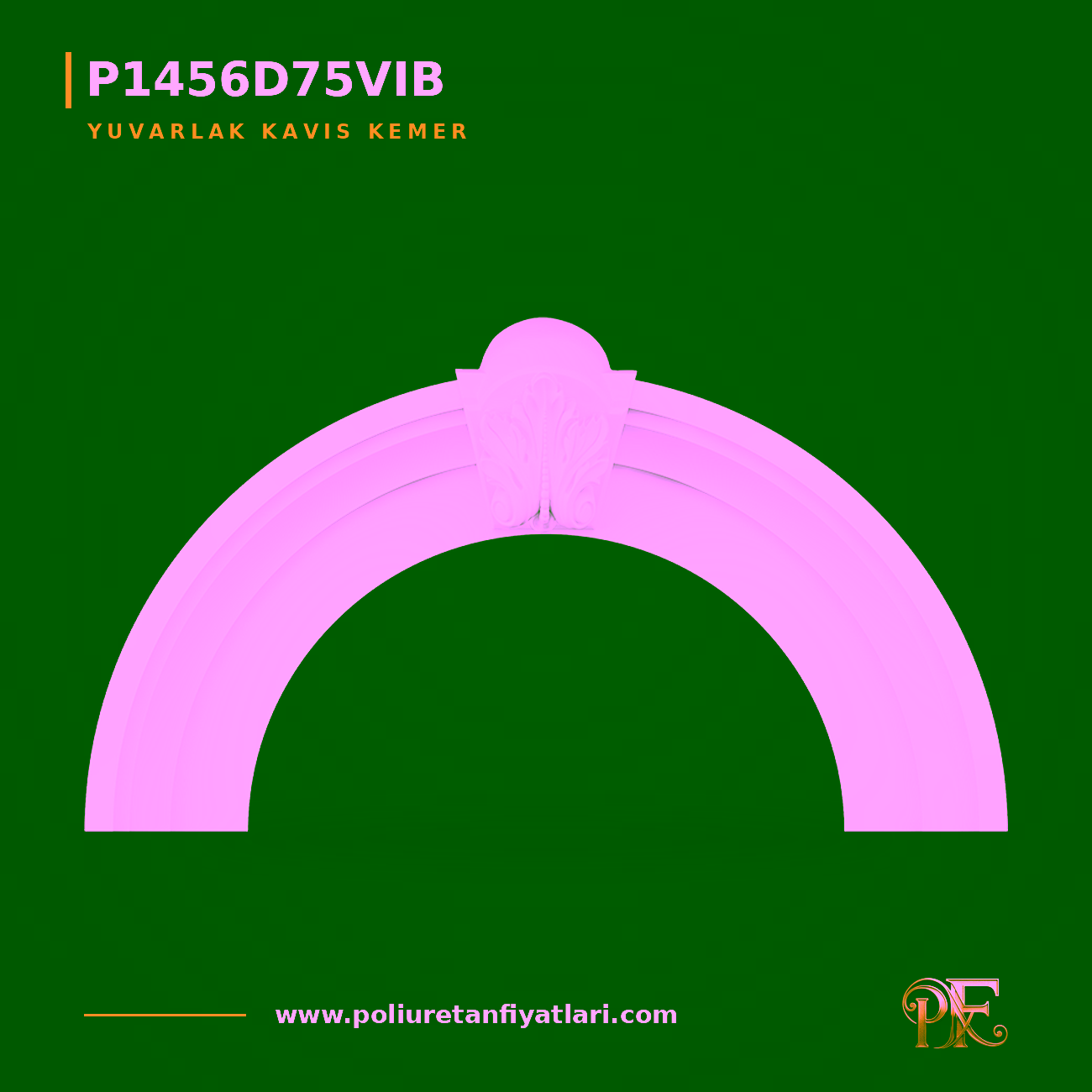 Poliüretan Yuvarlak Kavis Kemer 211x1150 mm Söve Modeli