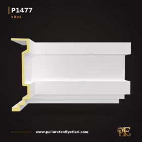 Poliüretan Pürüzsüz Düz Pencere Söve Modeli 18×72 cm