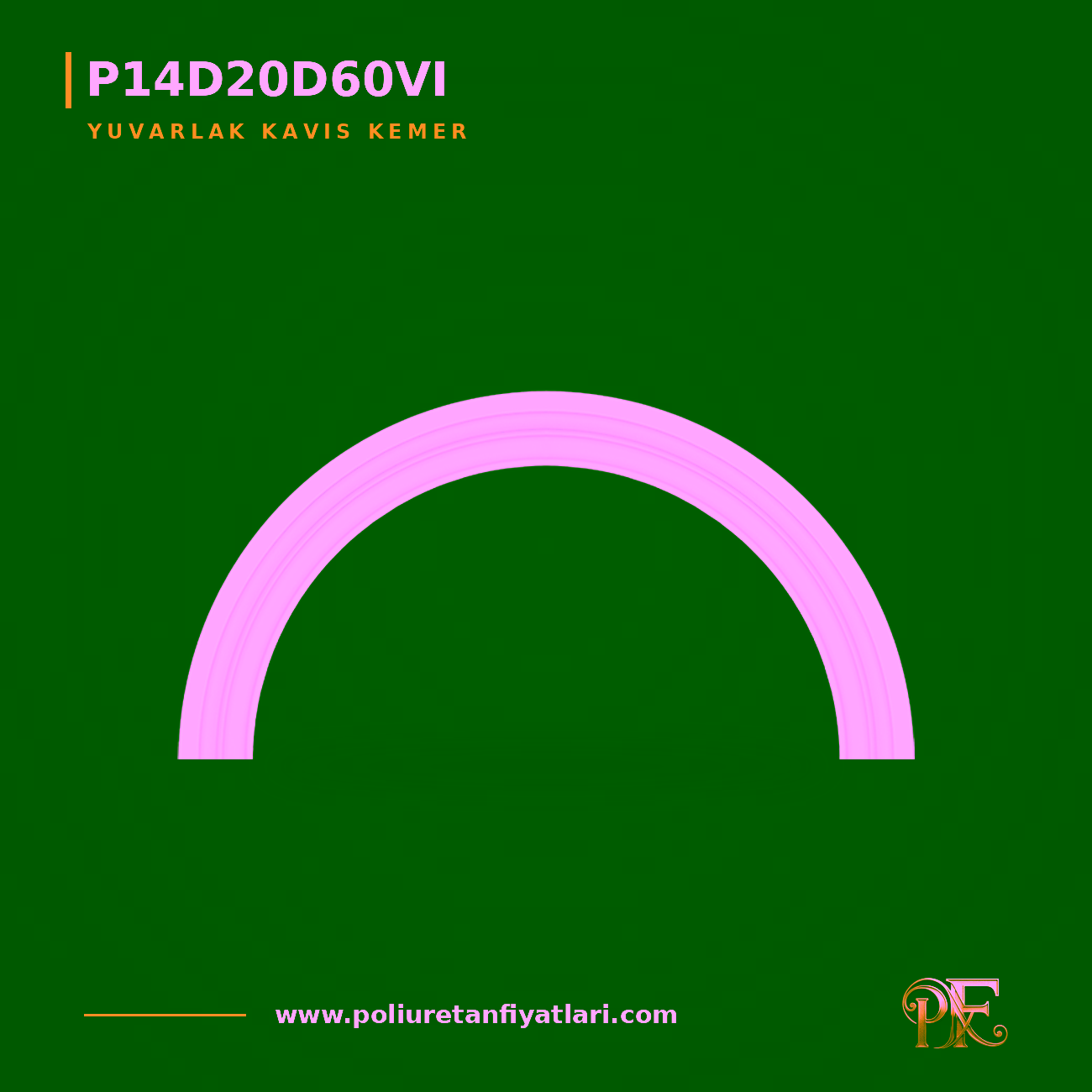 Poliüretan Yuvarlak Kavis Kemer 49x854x427 mm Model