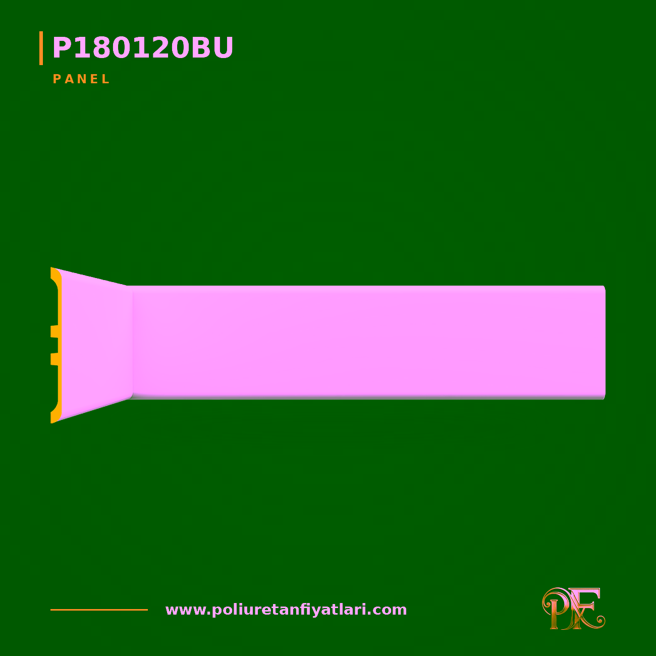 Poliüretan Duvar Paneli 243x2400 mm Pürüzsüz Düz Model