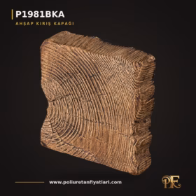 Poliüretan Ahşap Görünümlü Kiriş Kapağı 12x12x3 cm
