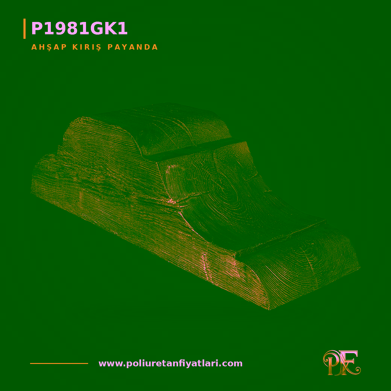 26x27x89 cm Poliüretan Ahşap Görünümlü Kiriş Payanda Modeli