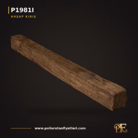 Poliüretan Ahşap Görünümlü Kiriş Mertek 8×8 cm 3 Metre