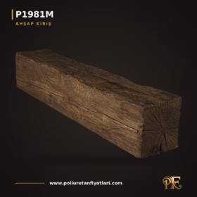 Poliüretan Ahşap Kiriş Kütük Modeli 20x300x20 cm