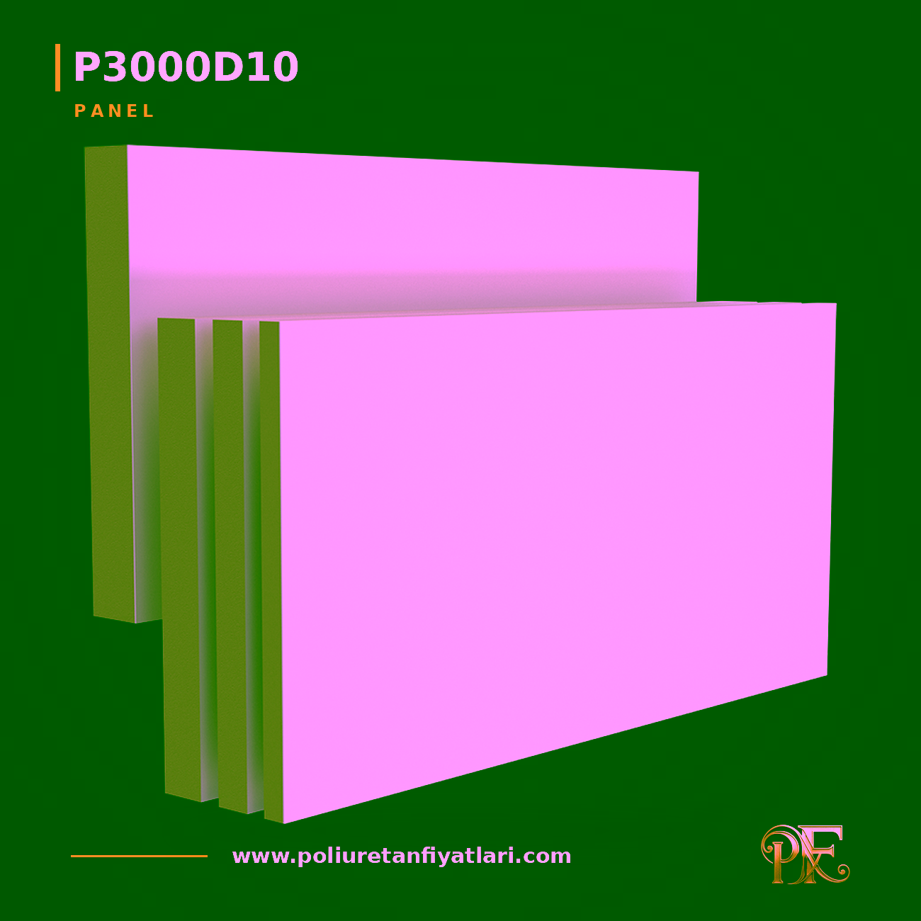 Poliüretan 3D Dekoratif Duvar Kaplama Paneli 72x146 cm