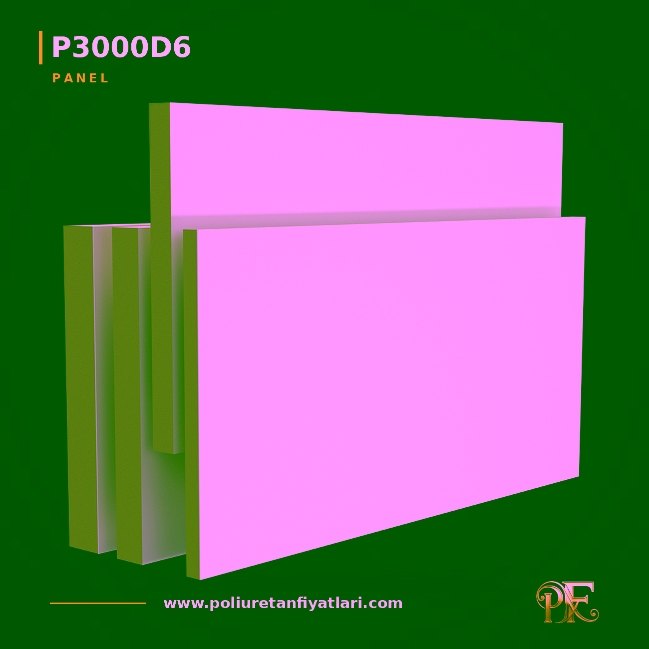Poliüretan Düz Duvar Paneli 720x1460x60 mm Modelleri