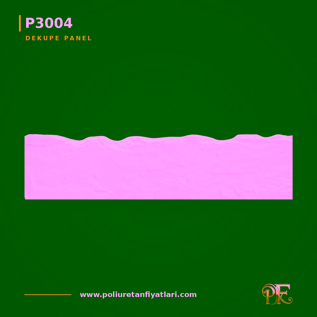 Poliüretan Dekupe Motifli Duvar Paneli 69.5x288 cm