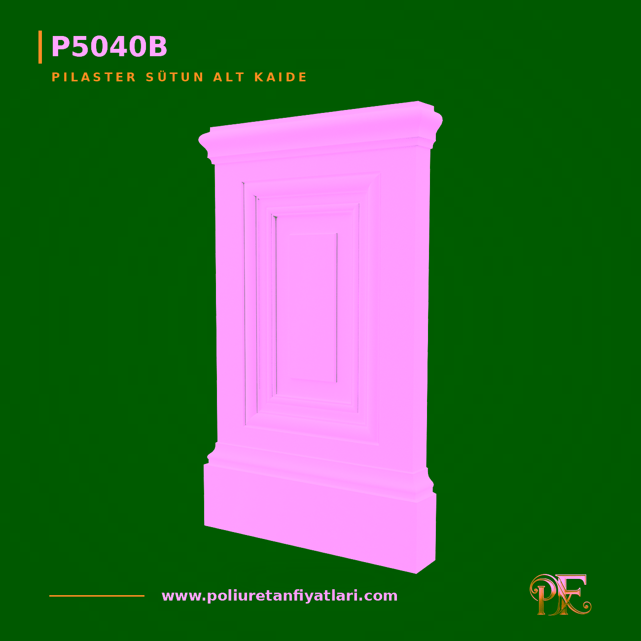 Poliüretan Pilaster Sütun Alt Kaidesi 65x450x745 mm P5040B