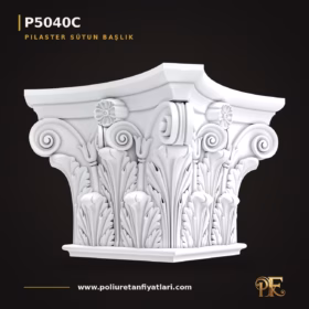 Poliüretan Pilaster Sütun Başlığı 72x72x55 cm Motifli Model