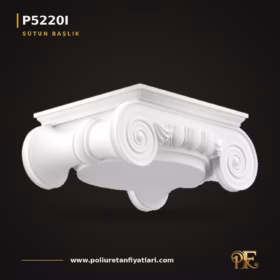 Poliüretan İyon Motifli Dekoratif Sütun Başlığı 23×31 cm