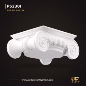 Poliüretan İyon Volütlü Dekoratif Sütun Başlığı 36×47 cm