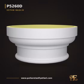 84×84 cm Akant Yapraklı Poliüretan Sütun Başlığı Modeli