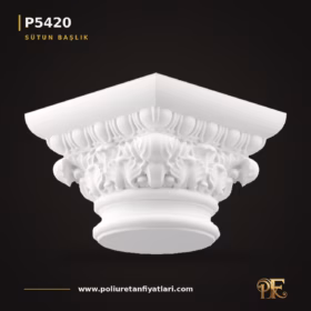 Poliüretan 36×26 cm Akant Yapraklı Klasik Sütun Başlığı Model