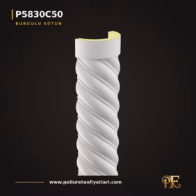 Poliüretan Burgulu Sütun Gövdesi 15×30 cm H:260 cm