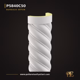 Poliüretan Burgulu Yarım Sütun Modeli 20x40x260 cm