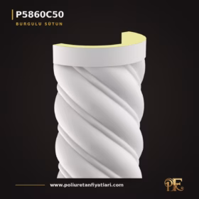 Poliüretan 30x60x260 cm Burgulu Sütun Gövde Modeli