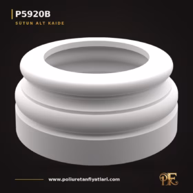 26x26x11 cm Düz Poliüretan Sütun Alt Kaide Modeli