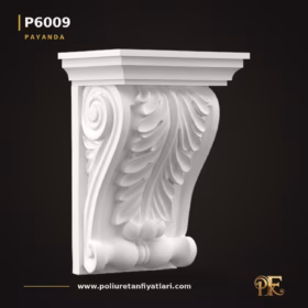 Poliüretan Akant Yapraklı Volütlü Dekoratif Payanda 12x16x24 cm