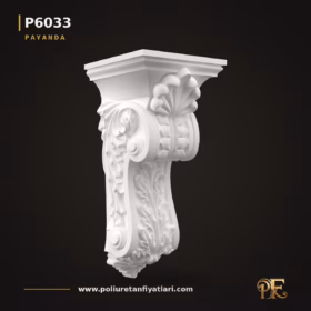 Poliüretan Akant Yapraklı Payanda 29x30x65 cm Dekoratif Model