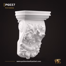 Poliüretan Çiçek Motifli Payanda Modeli 11x20x32 cm
