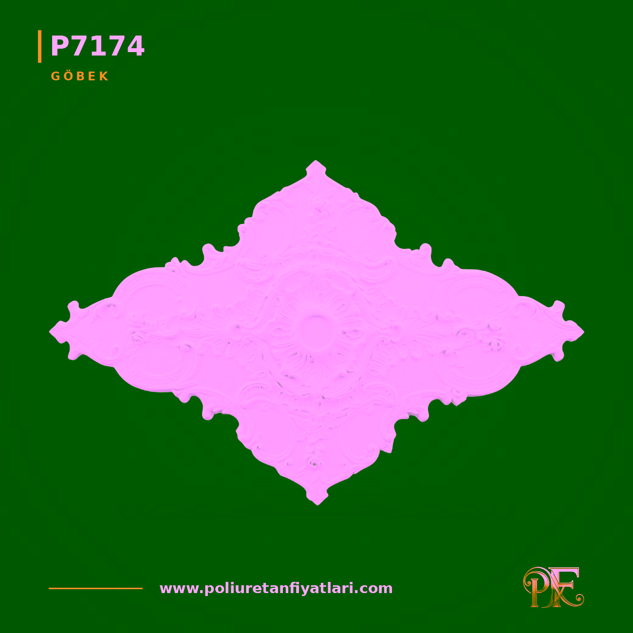 Poliüretan Large Klasik Tavan Göbeği Model 110×170 cm