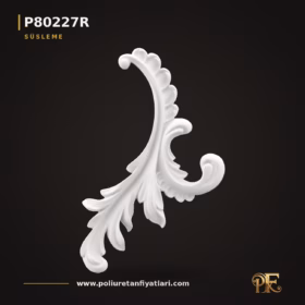 Poliüretan Klasik Oyma Motif Süsleme Aplik 25×16 cm