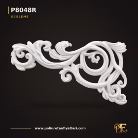 Poliüretan Akant Motifli Köşe Süslemesi 21×39 cm